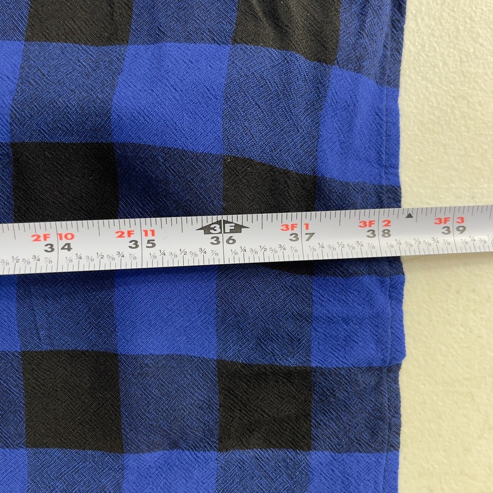 Rag & Bone Shirtdress Women's Size M Blue Black Plaid Belted Button Up - Picture 14 of 15